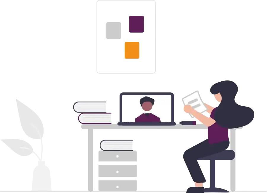 Student learning online with personalized tutoring support